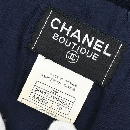 Chanel 1996 Jacket Dress Navy #36