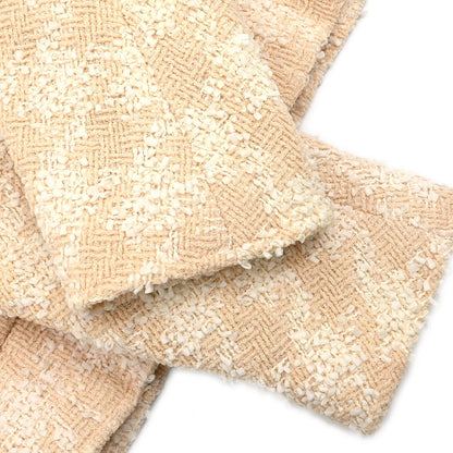 Chanel 1996 Setup Suit Jacket Skirt Beige #38