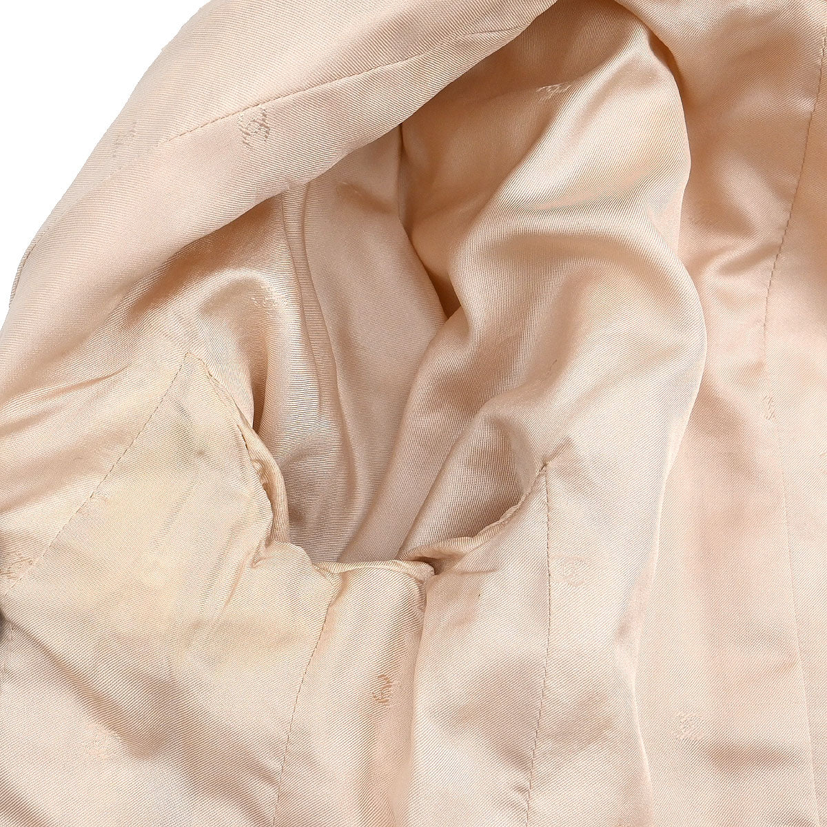 Chanel 1996 Setup Suit Jacket Skirt Beige #38