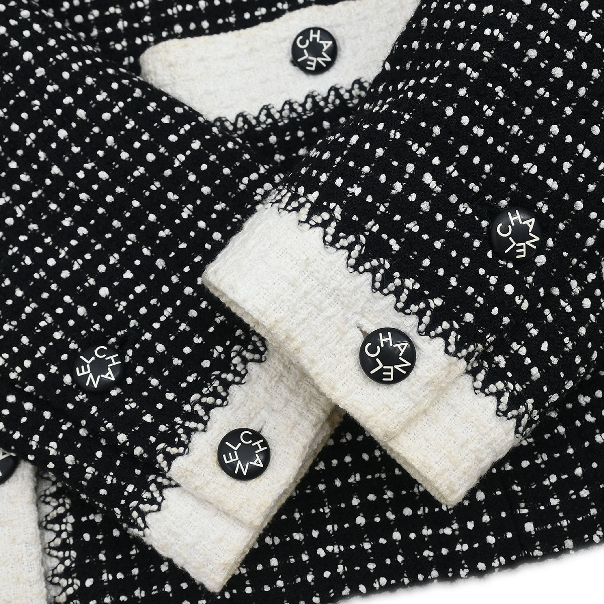 Chanel 1996 Setup Suit Jacket Skirt Black #40