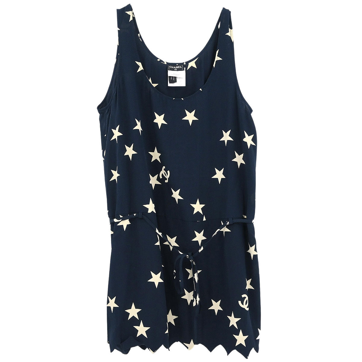 Chanel 2008 Sleeveless Top Navy #40