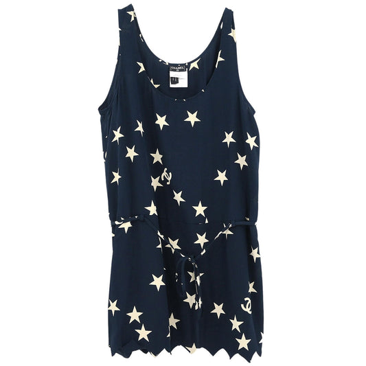 Chanel 2008 Sleeveless Top Navy #40