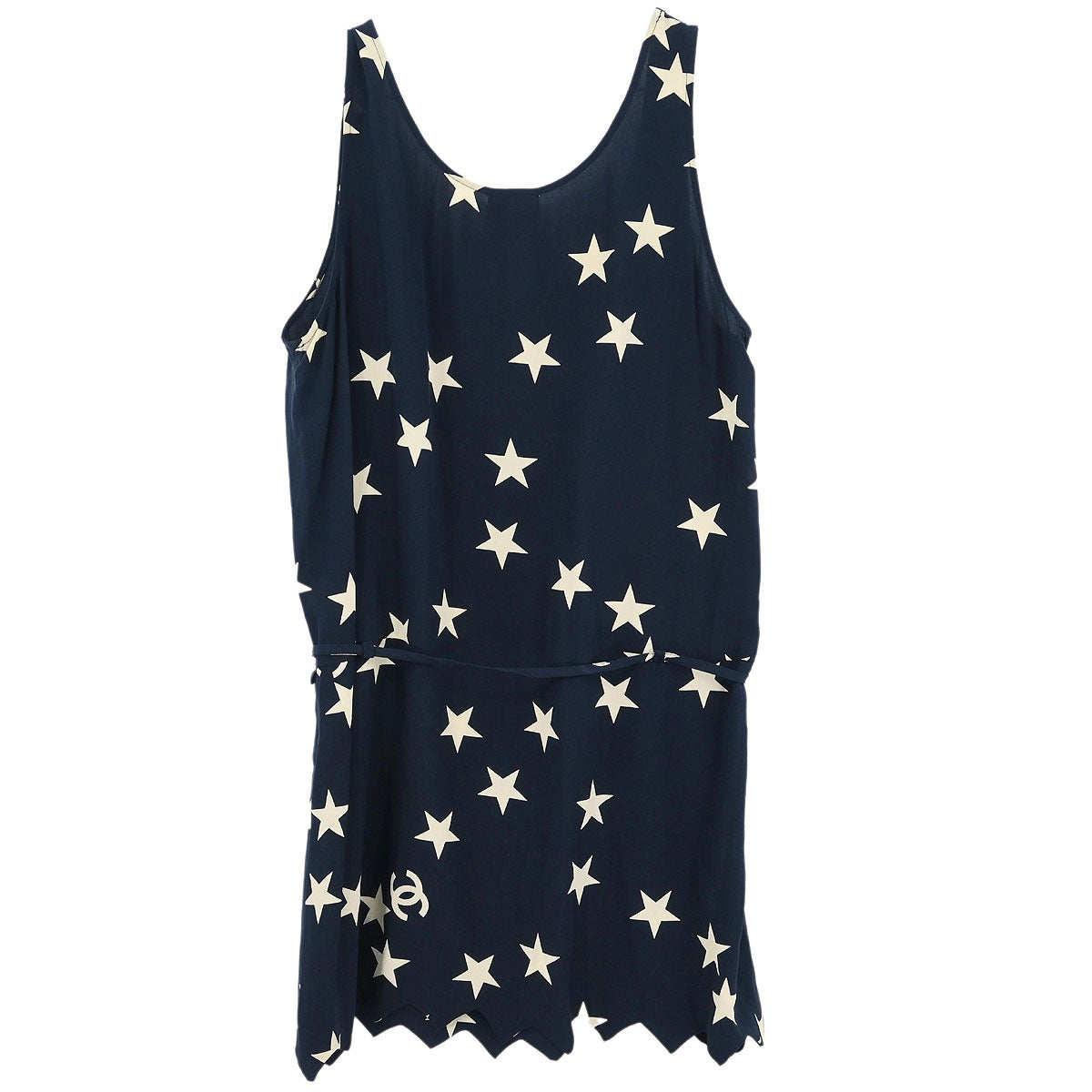 Chanel 2008 Sleeveless Top Navy #40