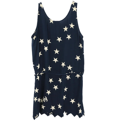Chanel 2008 Sleeveless Top Navy #40