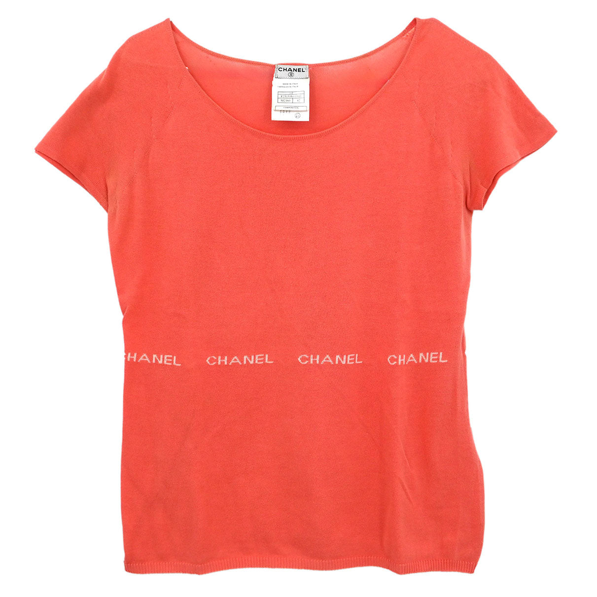 Chanel 2004 T-shirt Top Salmon #42