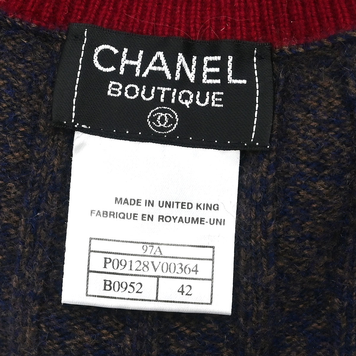 Chanel 1997 Cardigan Navy #42