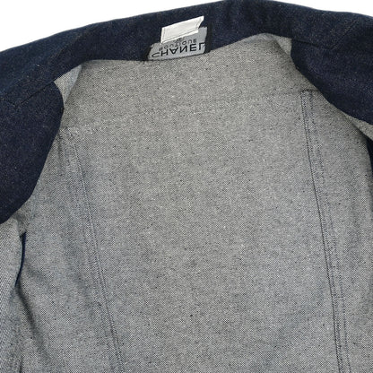 Chanel 1996 Setup Suit Jacket Skirt Navy #40 #38