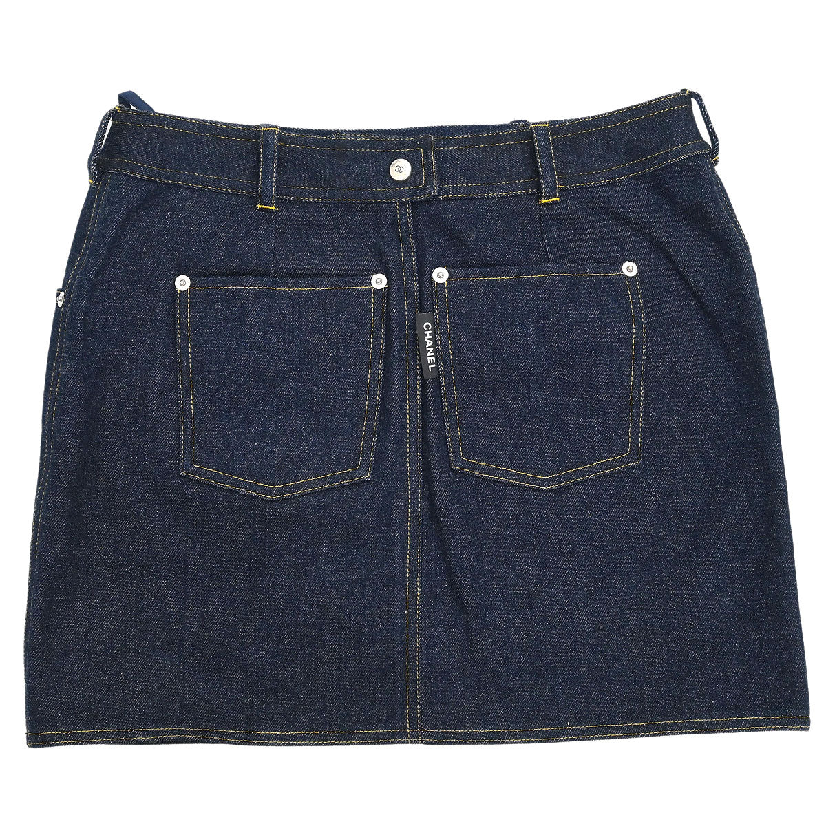 Chanel 1996 Setup Suit Jacket Skirt Navy #40 #38