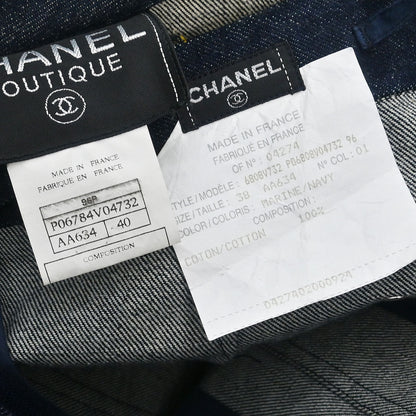 Chanel 1996 Setup Suit Jacket Skirt Navy #40 #38