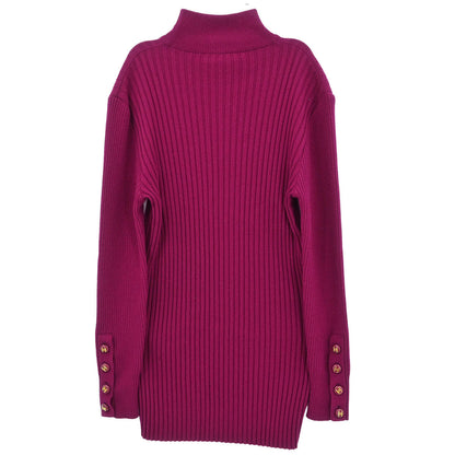 Chanel 1993 Sweater Knit Top Purple #40