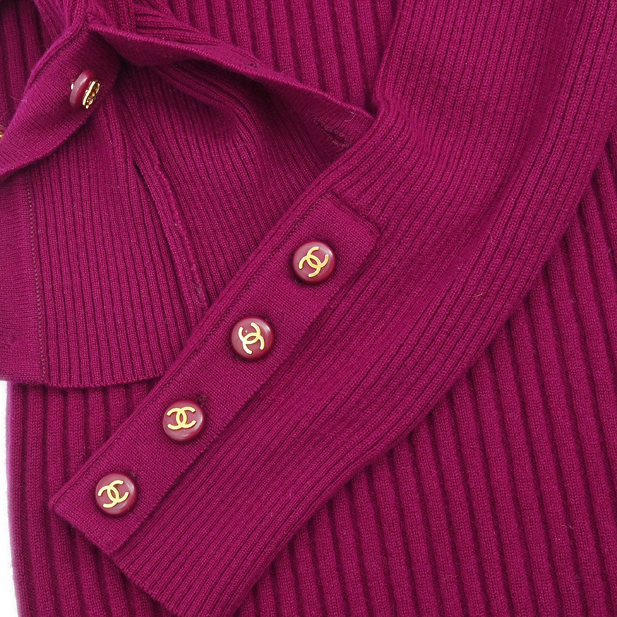 Chanel 1993 Sweater Knit Top Purple #40