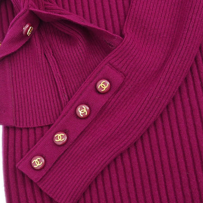 Chanel 1993 Sweater Knit Top Purple #40