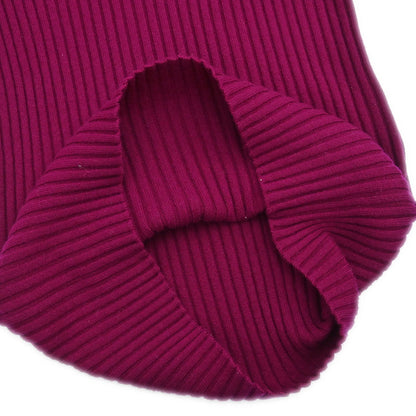 Chanel 1993 Sweater Knit Top Purple #40