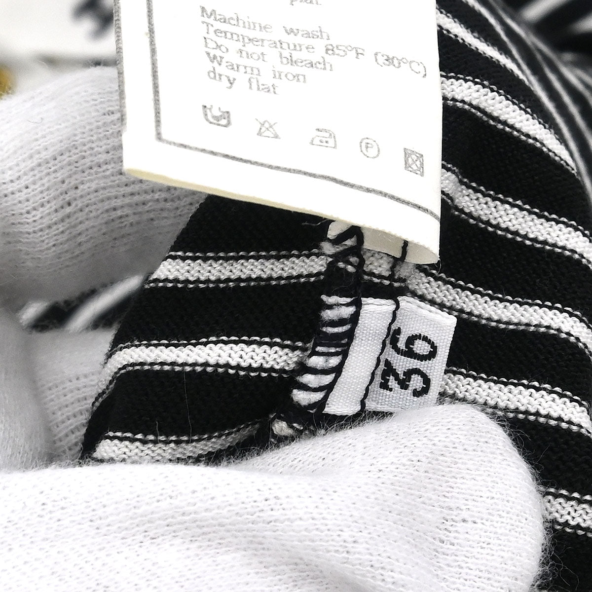 Chanel Polo Shirt Top Black #36