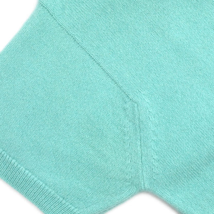 Chanel Ensemble Cardigan Short Sleeve Top Light Green