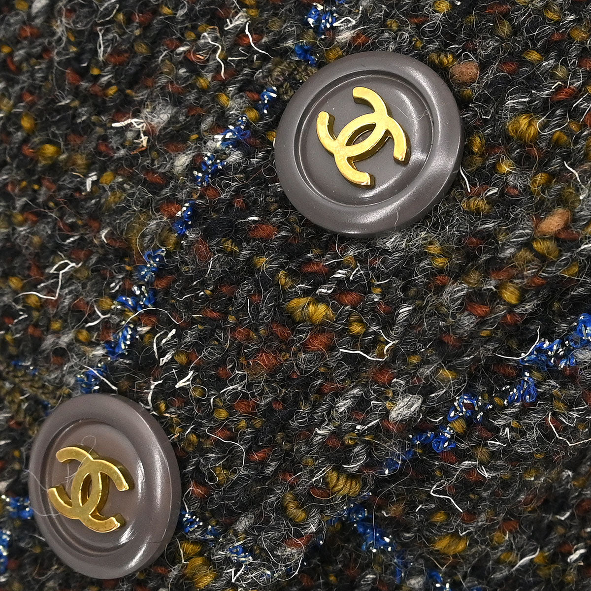 Chanel 1994 Setup Suit Jacket Skirt Brown #38