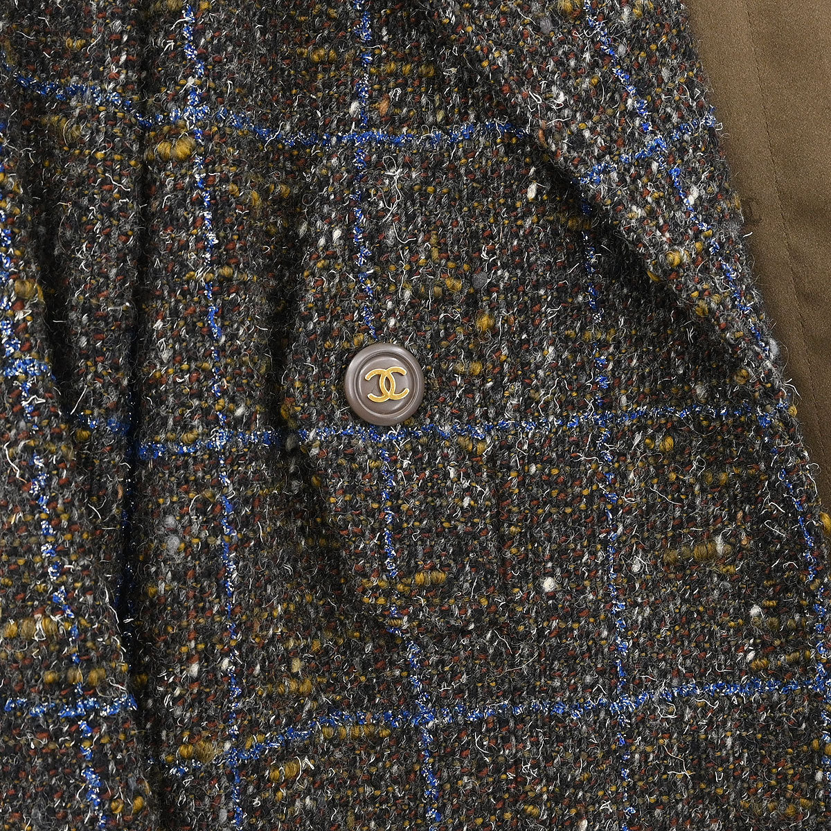 Chanel 1994 Setup Suit Jacket Skirt Brown #38