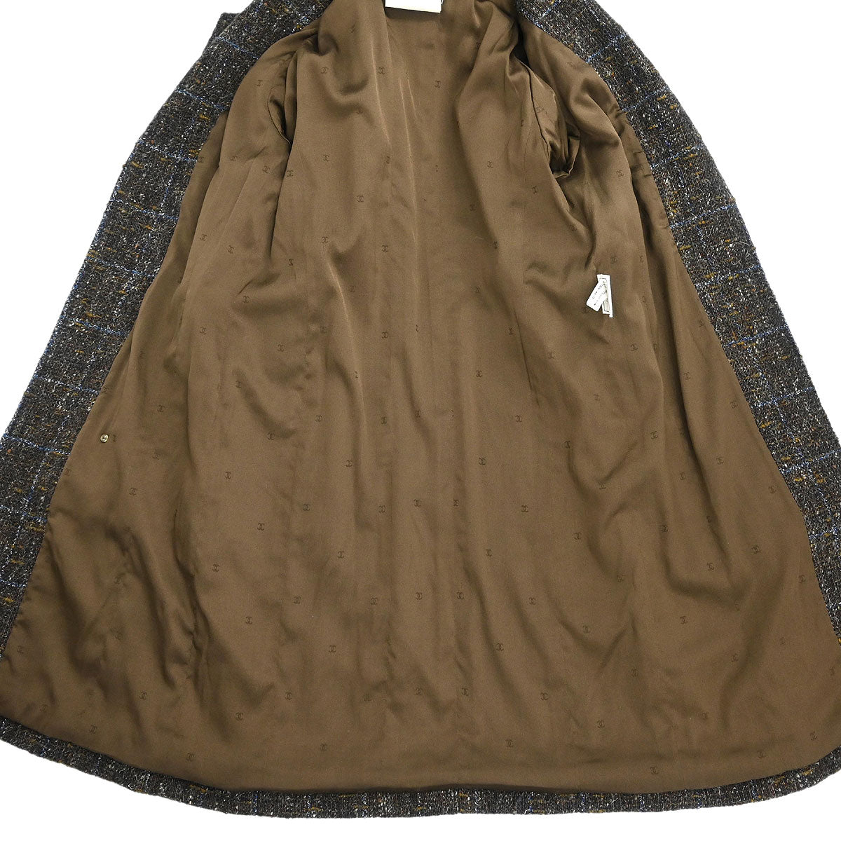 Chanel 1994 Setup Suit Jacket Skirt Brown #38