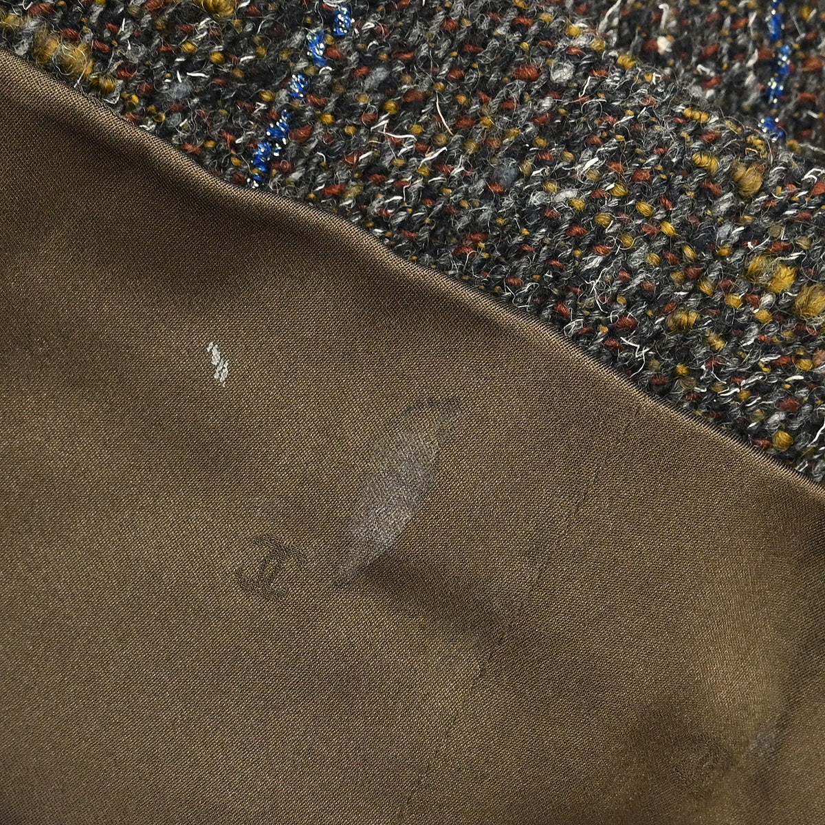 Chanel 1994 Setup Suit Jacket Skirt Brown #38