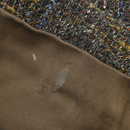 Chanel 1994 Setup Suit Jacket Skirt Brown #38