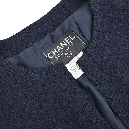 Chanel 1996 Collarless Jacket Navy #42