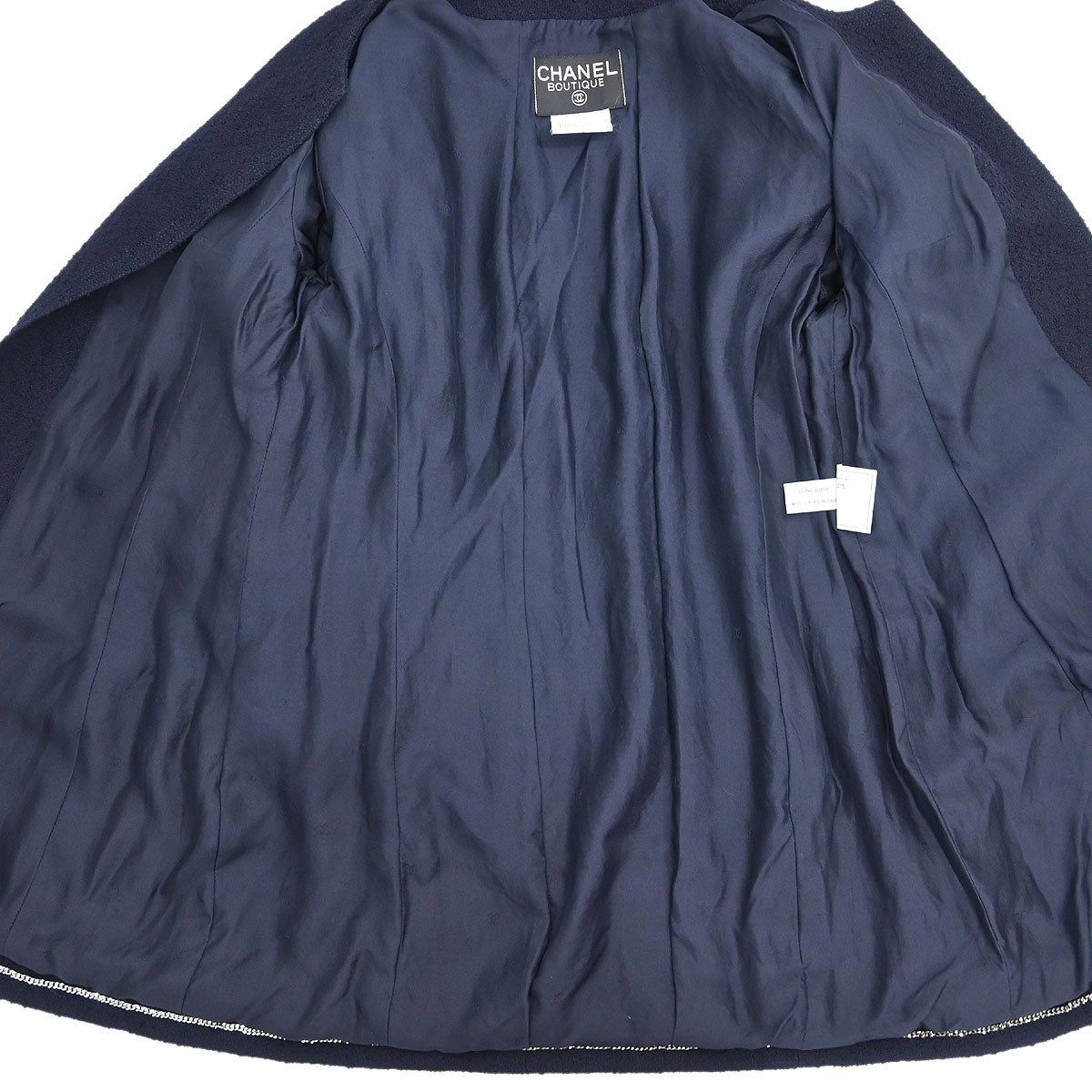 Chanel 1996 Collarless Jacket Navy #42