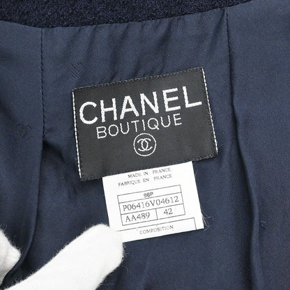 Chanel 1996 Collarless Jacket Navy #42