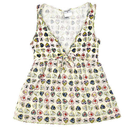 Chanel 2006 Valentine Sleeveless Top White #36