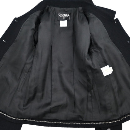 Chanel 1998 Single Breasted Jacket Black #38