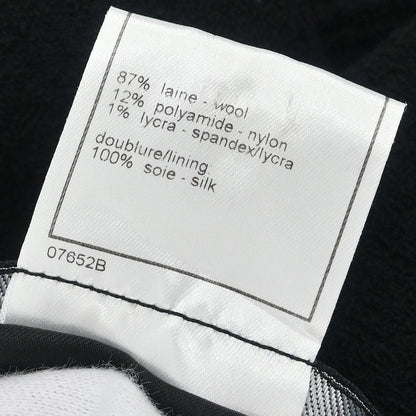 Chanel 1998 Single Breasted Jacket Black #38