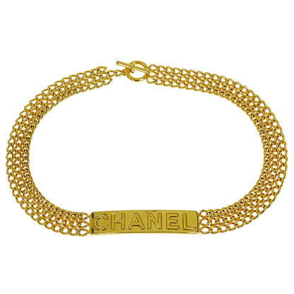 Chanel Chain Belt Gold Small Good 96P