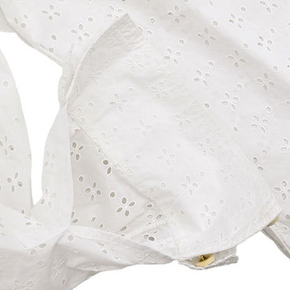 Chanel Top Blouse White #36