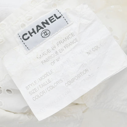 Chanel Top Blouse White #36