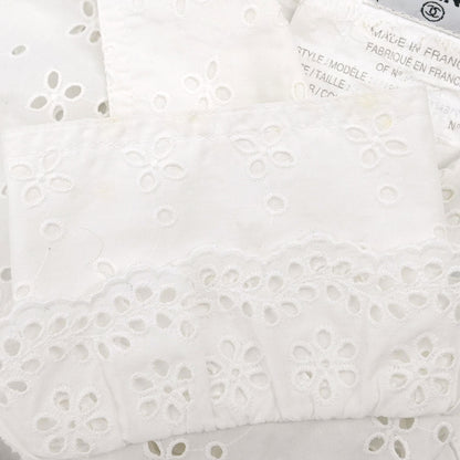 Chanel Top Blouse White #36