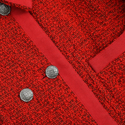 Chanel 1997 Double Breasted Jacket Red #40