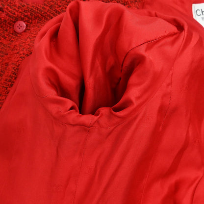 Chanel 1997 Double Breasted Jacket Red #40