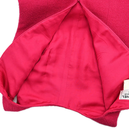Chanel Setup Suit Jacket Sleeveless Dress Pink #36
