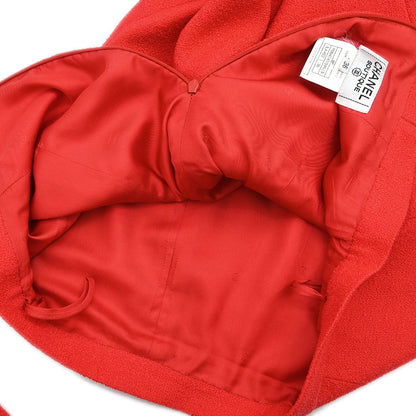 Chanel 1996 Setup Suit Jacket Skirt Red #36