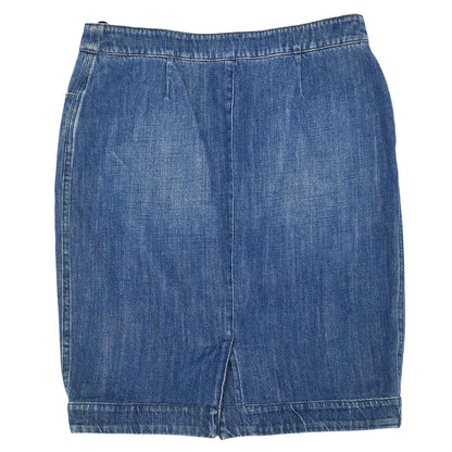 Chanel 2008 Denim Skirt Blue #38