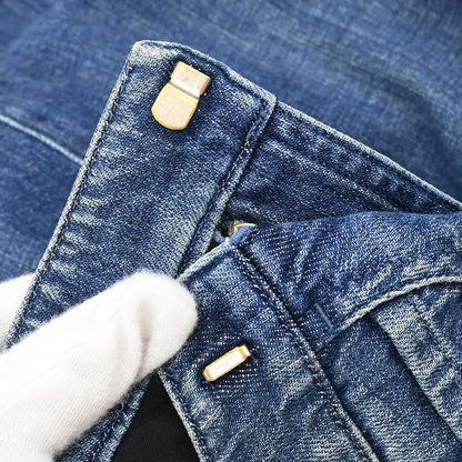 Chanel 2008 Denim Skirt Blue #38