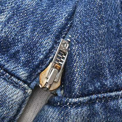 Chanel 2008 Denim Skirt Blue #38