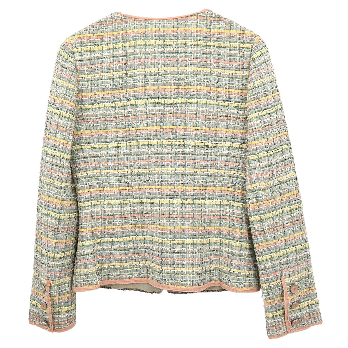 Chanel 2005 Collarless Jacket Green #34