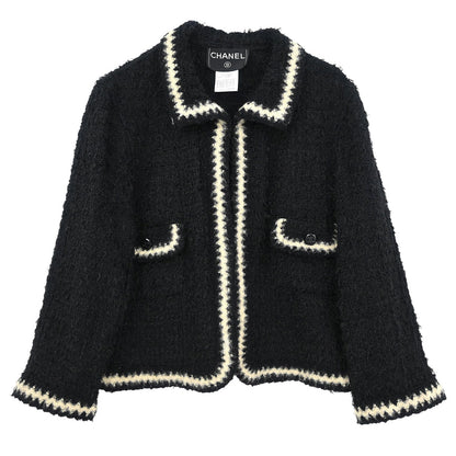 Chanel 1998 Single Breasted Jacket Black #42