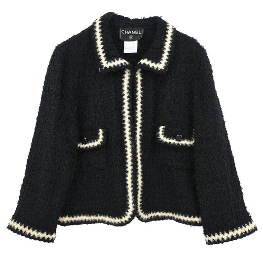 Chanel 1998 Single Breasted Jacket Black #42