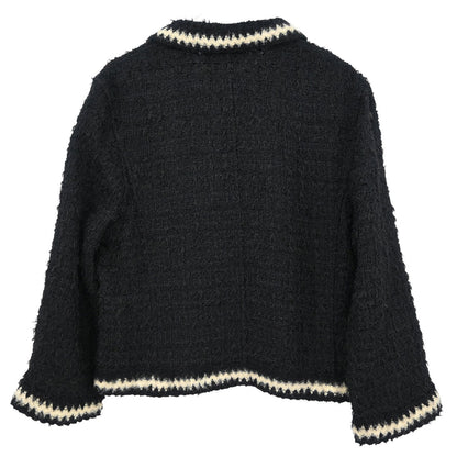 Chanel 1998 Single Breasted Jacket Black #42