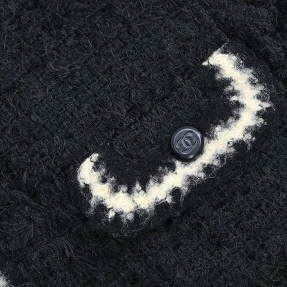 Chanel 1998 Single Breasted Jacket Black #42