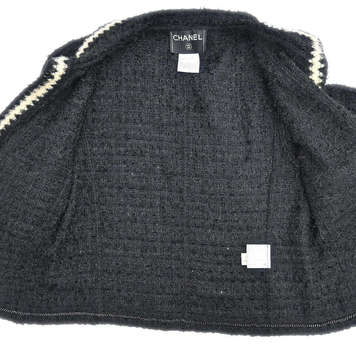 Chanel 1998 Single Breasted Jacket Black #42