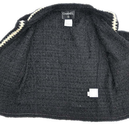 Chanel 1998 Single Breasted Jacket Black #42