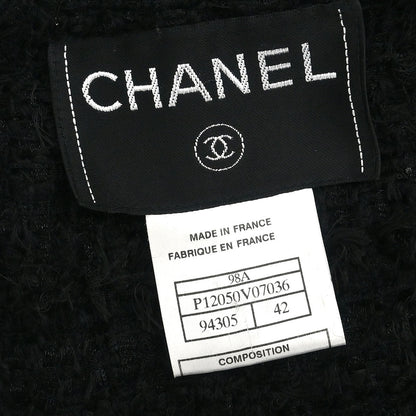 Chanel 1998 Single Breasted Jacket Black #42