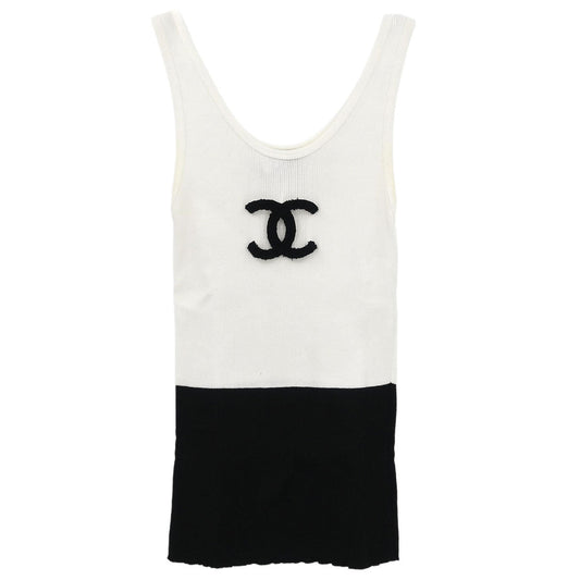 Chanel Sleeveless Tank Top White #40